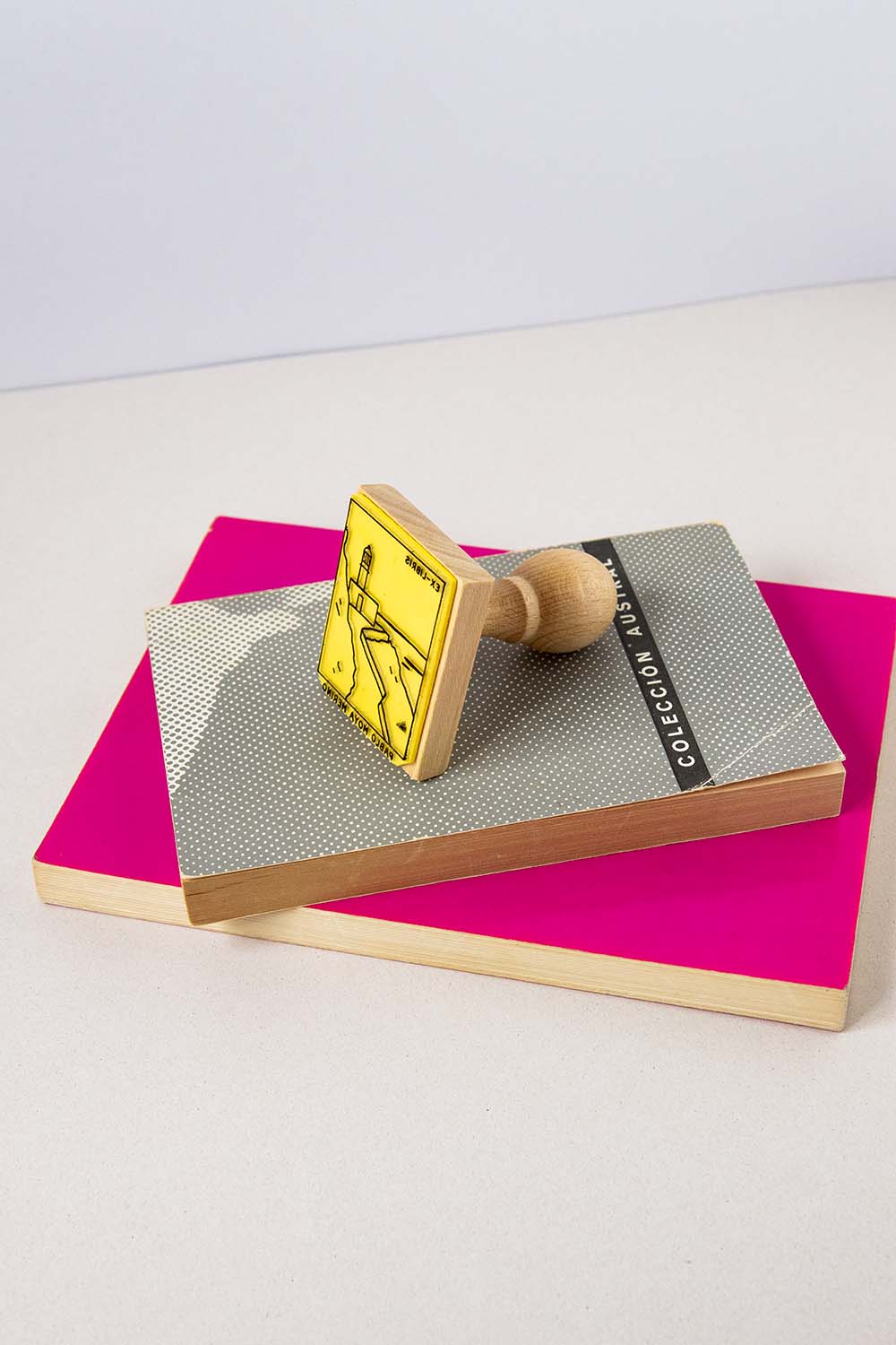 Sello ex-libris con faro