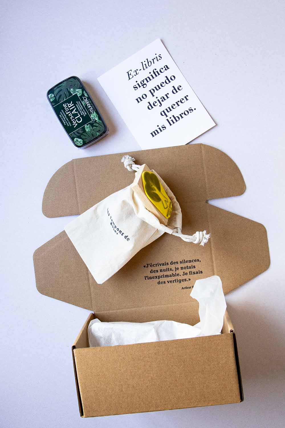 Envoltorio ex-libris árbol simple