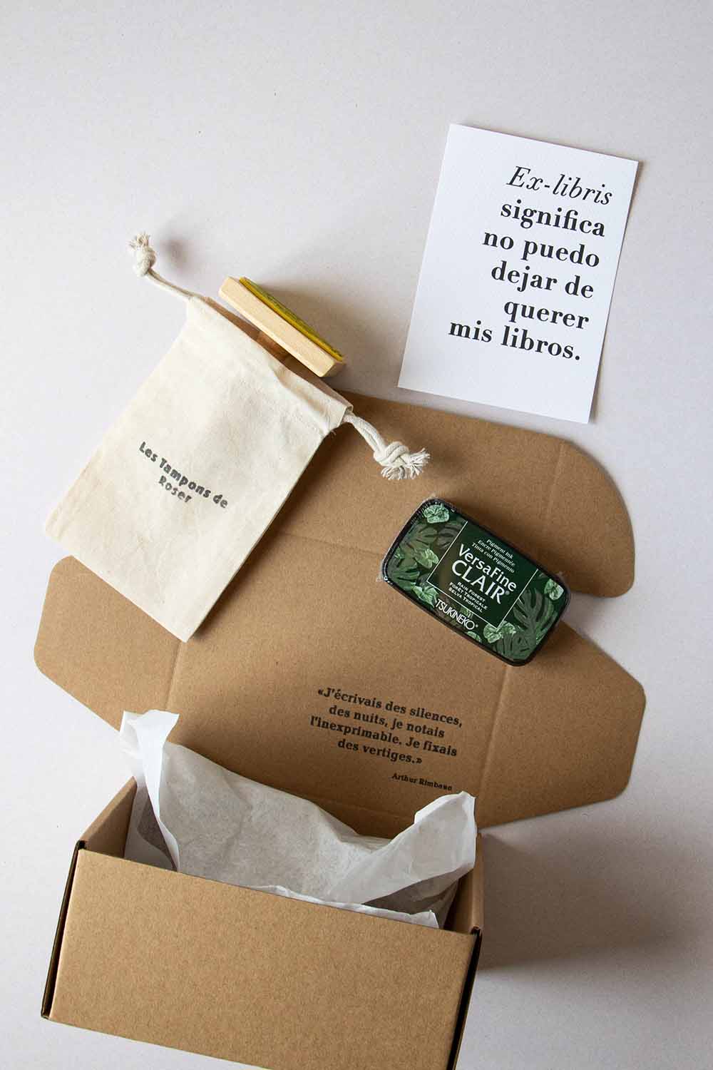 Envoltorio ex-libris flores campanilla