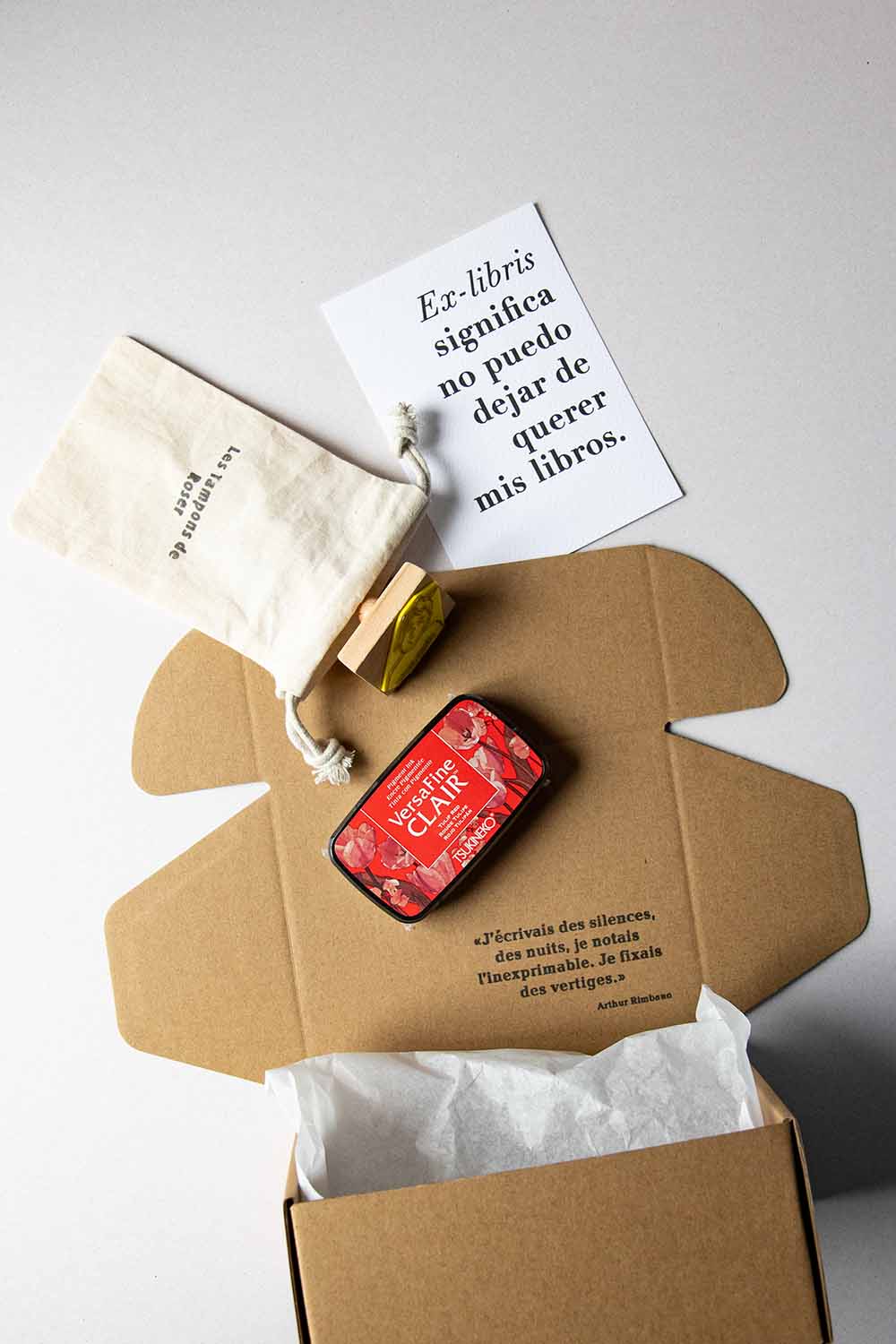 Envoltorio ex-libris lector sorprendido