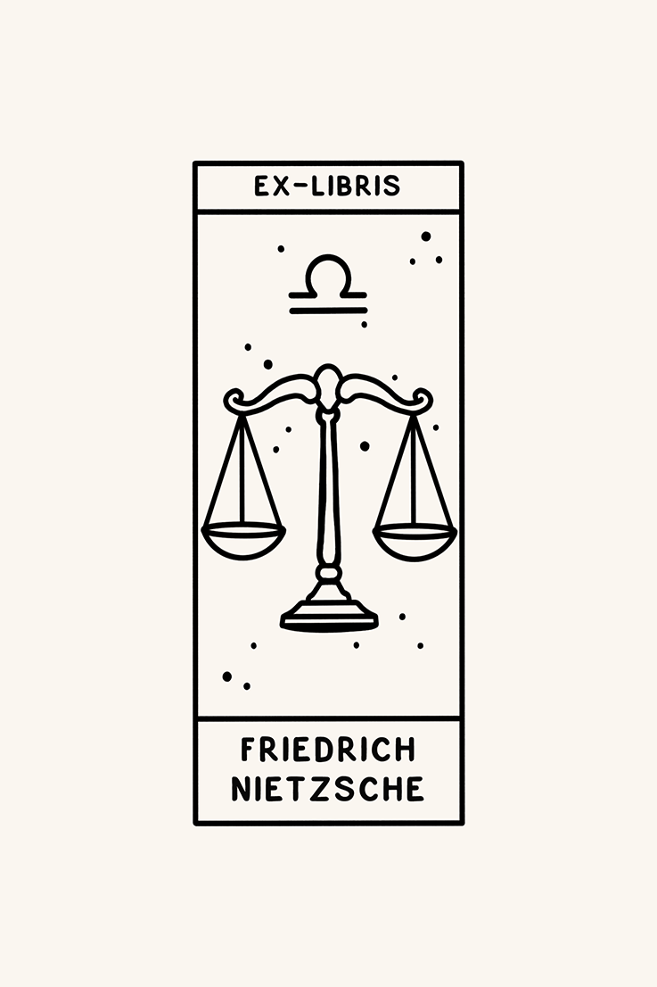 Dibujo del signo del zodiaco libra