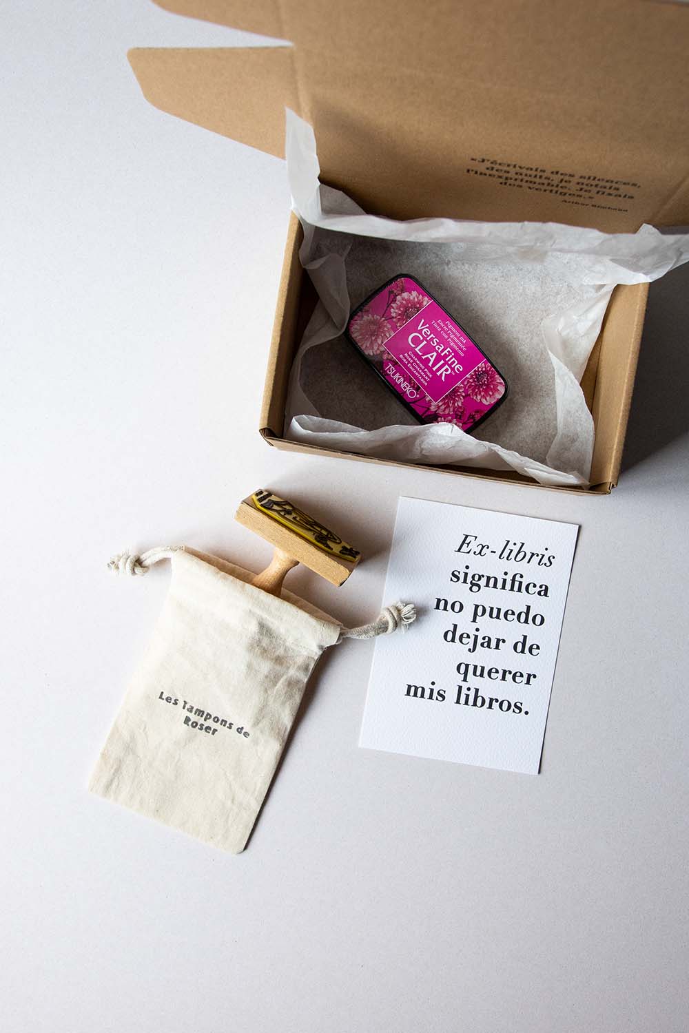 Envoltorio ex-libris libros volando